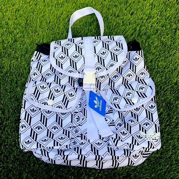 ❤️NWT!!!❤️Adidas White Monogram Mini Backpack. main image 9